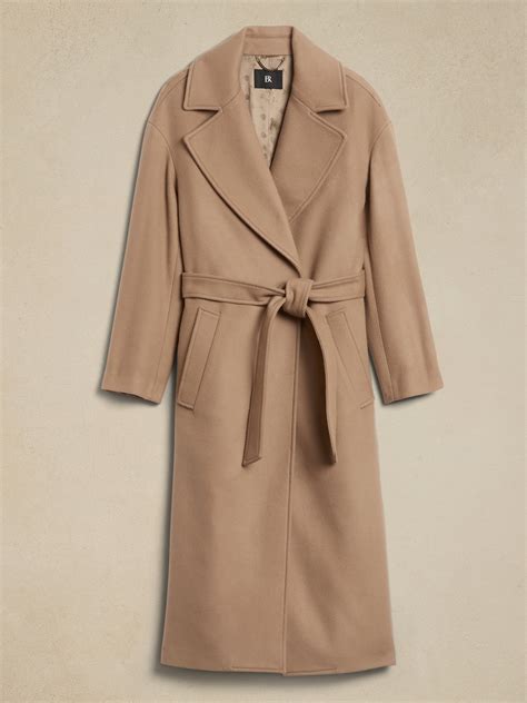 Oversized Wool-Cashmere Wrap Coat | Banana Republic