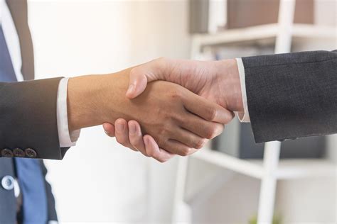 Support, business people, happy asian young man in suit, making ...