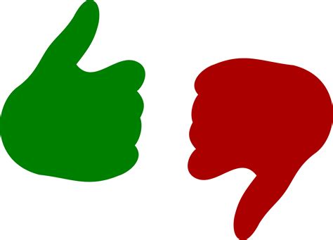 Clipart Thumbs Up Thumbs Down - ClipArt Best