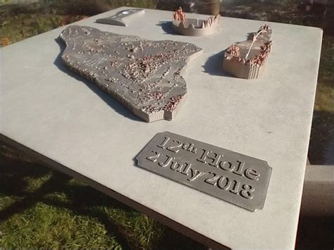 Hole in one memorabilia? A friend of mine made one of these recently for a client, 3d printed ...