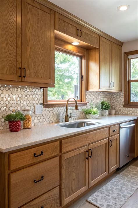 20 stunning kitchen backsplash ideas with oak cabinets – Artofit