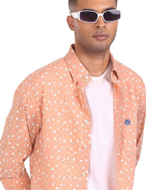 Buy U.S. Polo Assn. Rounded Cuff Printed Casual Shirt - NNNOW.com