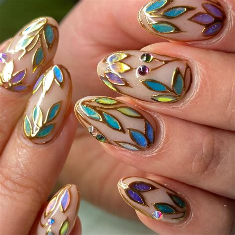 Dreamy Stained Glass Nails - Dream Manicures