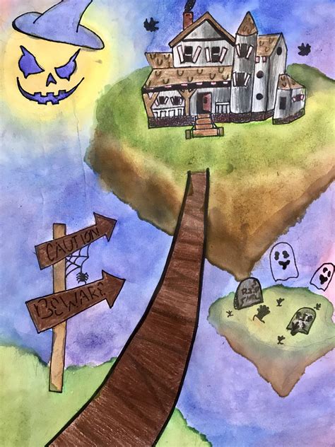 Haunted House Drawing