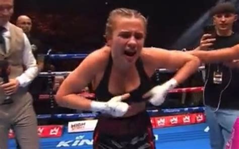 Who is Daniella Hemsley? KingPyn boxer goes viral after flashing crowd ...