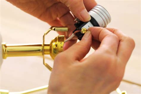 Rewiring A Lamp With Image Of A Break