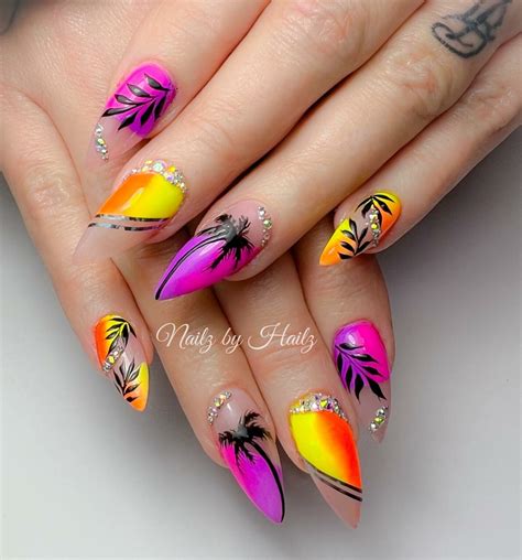 Neon Bright Summer Nails: 33+ Fun Playful Ideas with Lots of Color ...