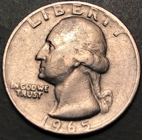 Rare 1965 Quarter No Mint Mark. Rim Errors on Obverse. - Etsy