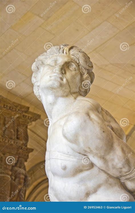 The Dying Slave Statue by Michelangelo Editorial Stock Photo - Image of ...