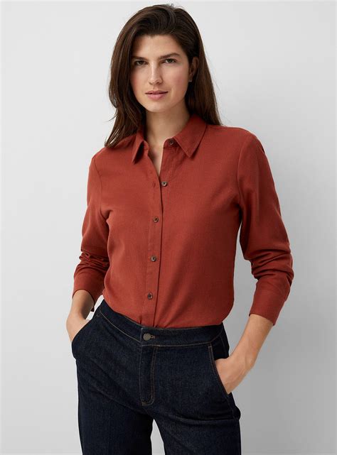Plain Red Shirt Women