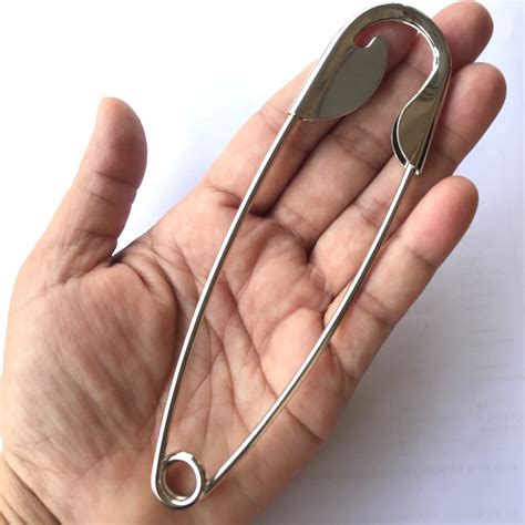 12 pcs. Finger Big Jumbo Safety Pin Heavy Duty Stainless Steel Large ...
