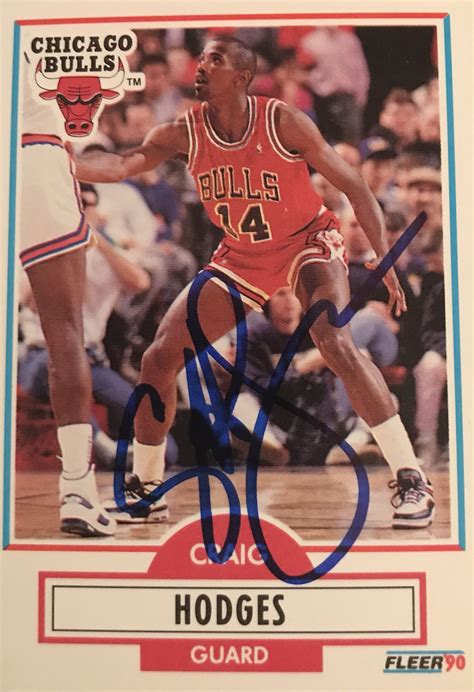 Craig Hodges Signed Card - Chicagoland Sports Appearance Connection