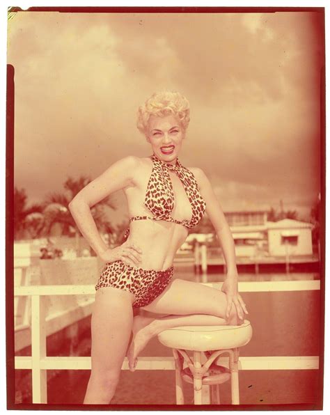 Maria Stinger Faded Color Transparency by Bunny Yeager c.1950's ...