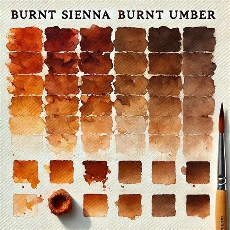Burnt Sienna vs Burnt Umber: Choosing the Right Watercolor Tone ...