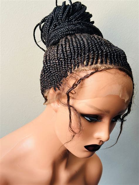 Ponytail Wigs, Ponytail Braided Wig, Small Cornrow Braids, Ghana Braids ...