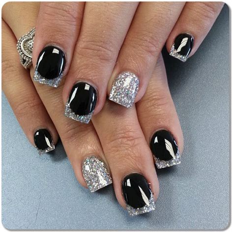 25 Elegant Black & Silver Nail Designs for Instant Glamour