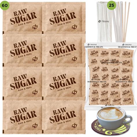 Amazon.com: Raw Brown Sugar Packets - 85 total count of Single Serve ...