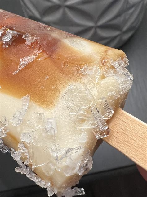 My ice cream got freezer burnt and formed a perfect ice crystal : r ...
