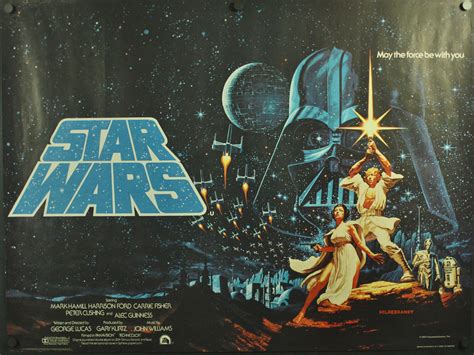STAR WARS, Original British Unfolded Hidelbrandt Quad Cinema Poster For ...