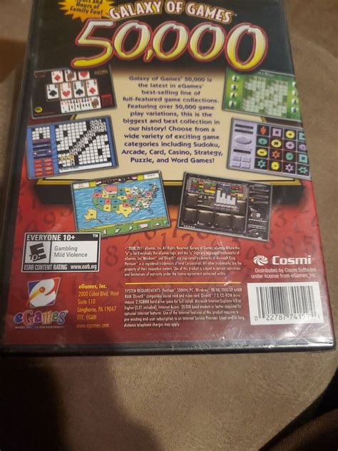 FastShipping🇺🇸 Galaxy of Games 50,000 eGames PC CD-Rom new | eBay