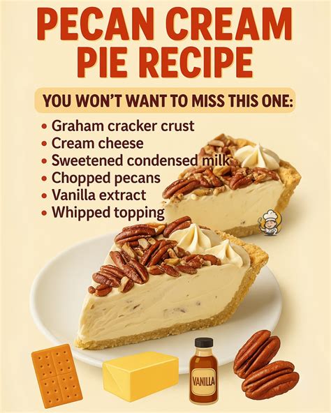 The Best Pecan Cream Pie - Easy Family Recipes