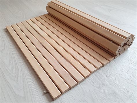 Wooden Roll up Shower, Roll up Bath, Roll up Outdoor Mat 35 X 24 ...