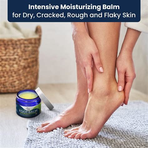 Tea Tree Oil Foot Balm - Moisturizing Antifungal Care for Athletes Foot, Dry Cracked Feet, Heel ...