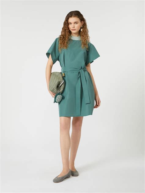 Short taffeta dress, green | Weekend Max Mara