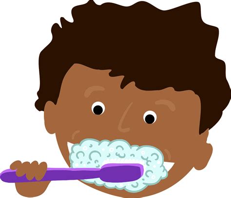 Kid Brushing Teeth Clip Art Image - ClipSafari