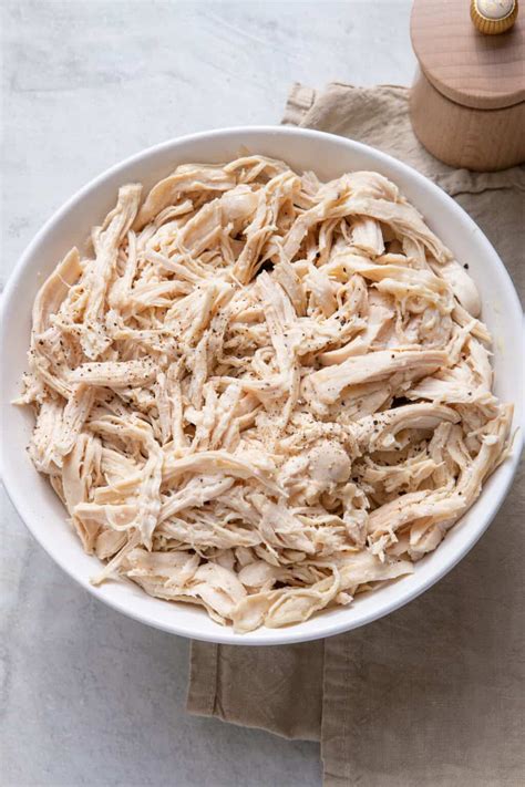 How to Make Shredded Chicken {Step-by-Step Tutorial} - Feel Good Foodie