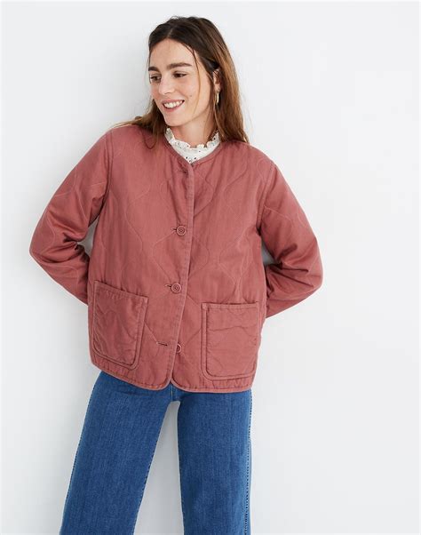 Cotton Quilted Liner Jacket | Denim jacket women, Jackets, Clothes
