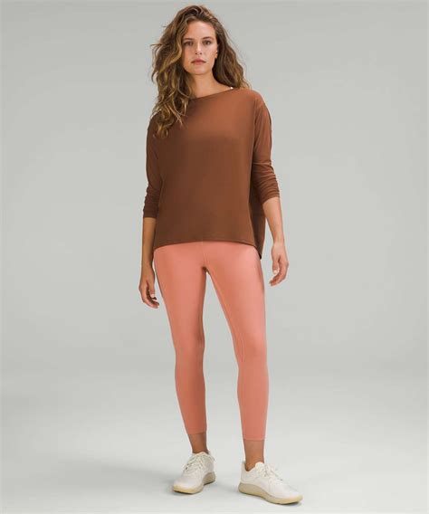 Lululemon Back in Action Long Sleeve Shirt *Nulu - Roasted Brown - lulu ...