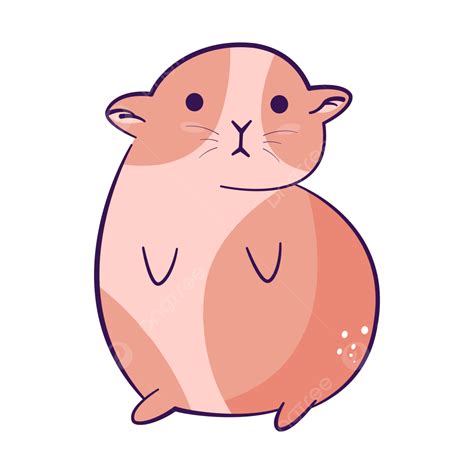 Cute Guinea Pig Hand Drawing, Guinea Pig, Fat Guinea Pig, Cute Guinea ...