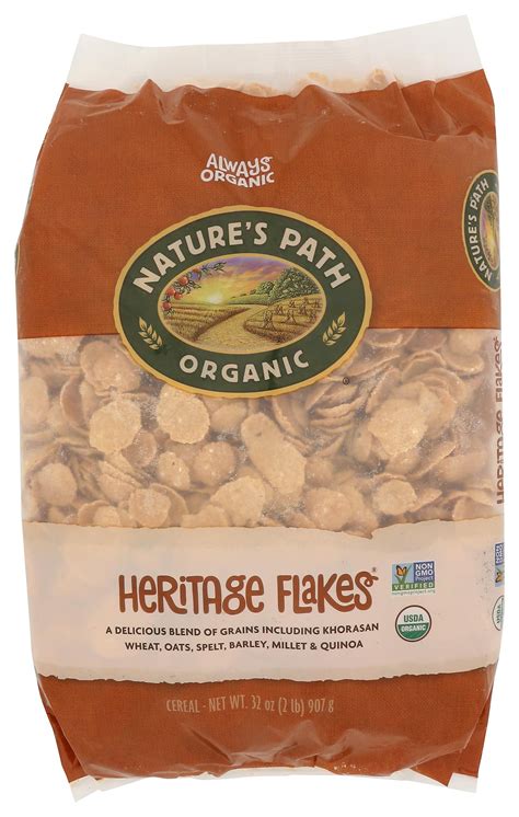 Nature's Path Organic Heritage Flakes Cereal, 32 oz Eco Pac Bags ...