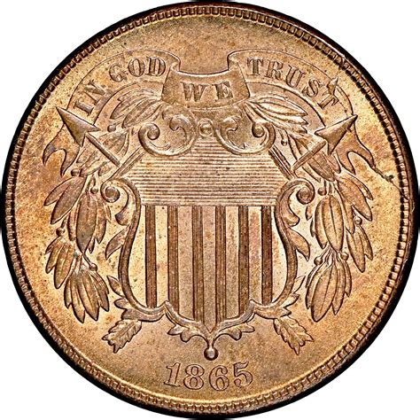 1865 [PROOF] Two Cent Prices | Ungraded, NGC, PCGS Values