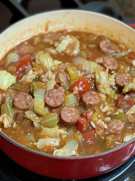 Cajun Cabbage Jambalaya Delight