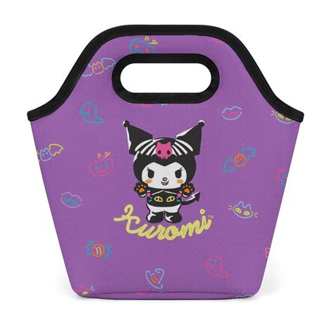 Kuromi And My Melody Lunch Bag, Insulated Lunch Tote Large Lunch Box Container Reusable ...