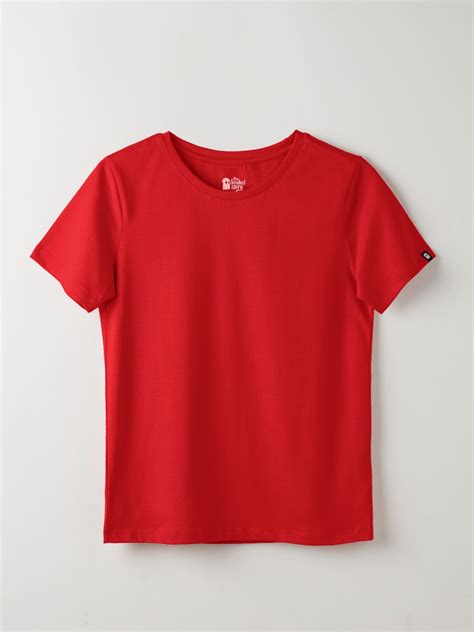 Buy Solids: Red Women's T-Shirt online at The Souled Store