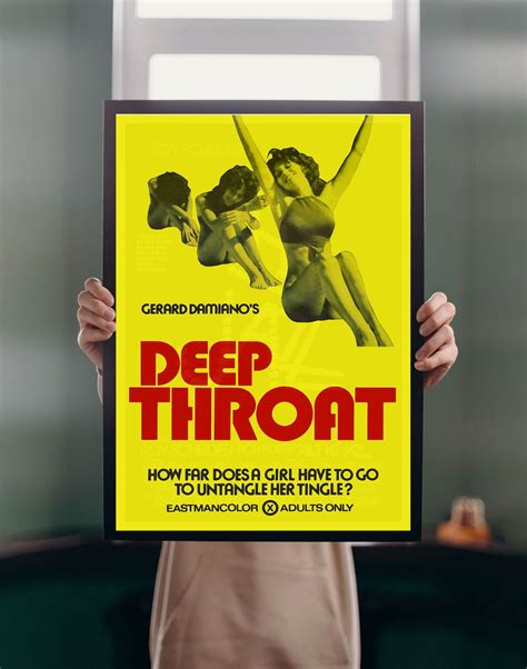 Deep Throat 1972 Movie POSTER PRINT A2 70s X Rated Adult Cult Cinema ...