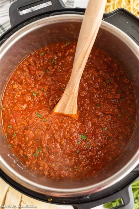 Instant pot bolognese sauce recipe - Eating on a Dime