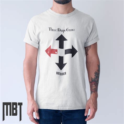 Three Days Grace Outsider T-Shirt, Three Days Grace Tee Shirt, Rock ...