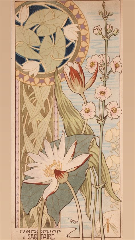 Poster aesthetic vintage | Wall prints aesthetic flowers, Art nouveau ...