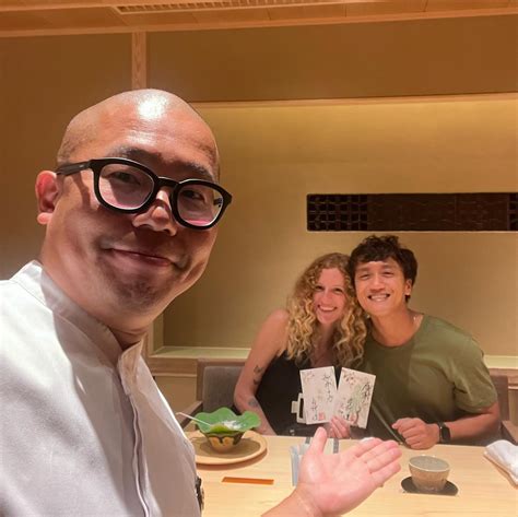 Mercedes & Ethan | Travel | Our first kaiseki experience in Japan! After our amazing meal, Chef ...