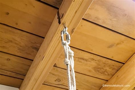 Install A Swing In Bedroom How To Hang A Rope Swing From Ceiling