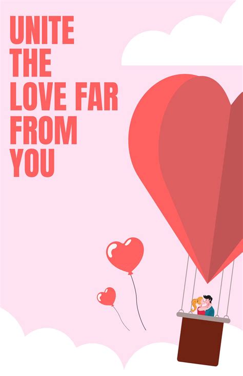 Free Valentine's Day Poster Templates, Editable and Printable