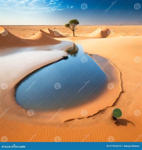 Global Water Problem in the World Desert Stock Illustration ...
