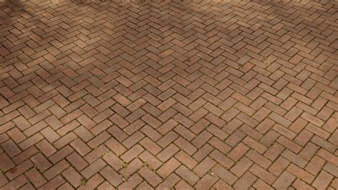 High-Resolution Seamless Herringbone Brick Floor PBR Texture