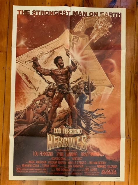 Hercules One Sheet 1983 Lou Ferrigno, Brad Harris, Sybil Danning ...