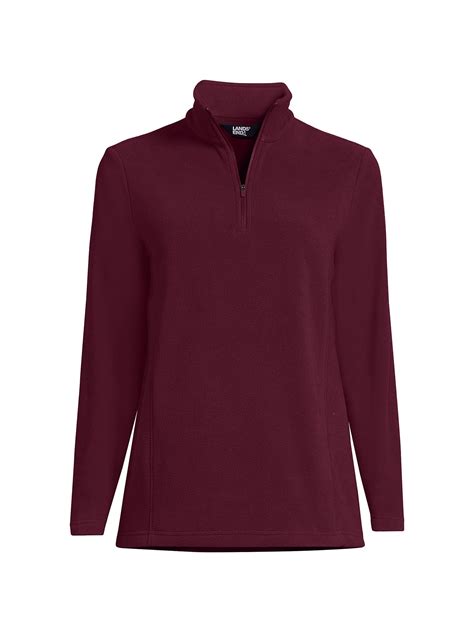 Lands' End Women's Anyweather Fleece Quarter Zip Pullover - Walmart.com