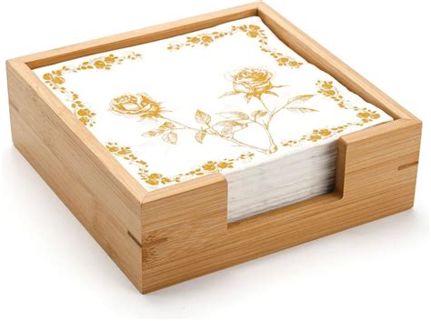 Amazon.com: Flat Cocktail Napkin Holder for Table Kitchen Countertop ...